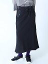 【SALE/48%OFF】LASUD サイドボタンデザインシルエットスカート ラシュッド スカート ロング・マキシスカート ブラック ホワイト【送料無料】