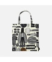 Marimekko Puutarhurin Parhaat トートバッグ 44*43cm マリメッコ バッグ トートバッグ ブラック【送料無料】(4)