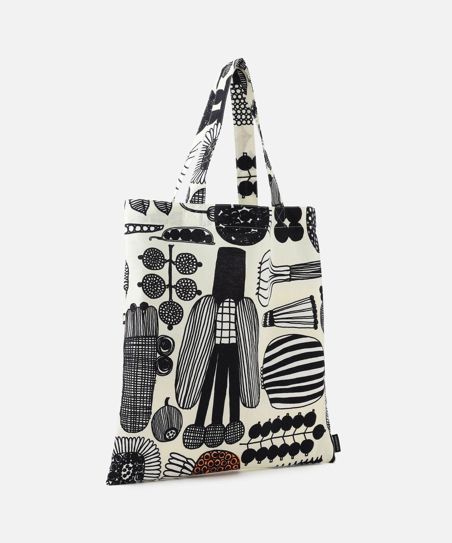 Puutarhurin Parhaat トートバッグ 44*43cm マリメッコ バッグ トートバッグ ブラック