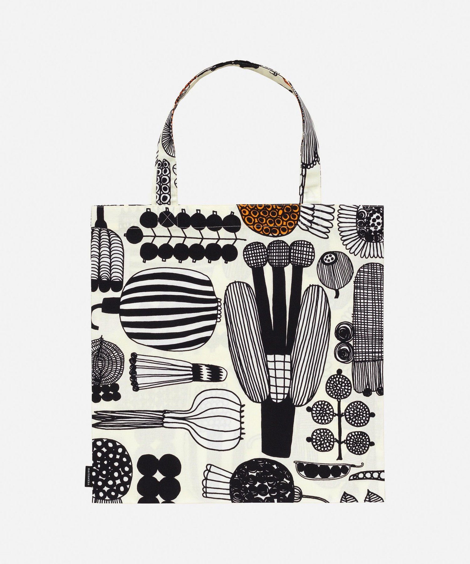 Puutarhurin Parhaat トートバッグ 44*43cm マリメッコ バッグ トートバッグ ブラック