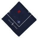 POLO RALPH LAUREN メンズ プリントハンカチ インターモードカワベ ファッション雑貨 ハンカチ・ハンドタオル ブラック ネイビー ベージュ