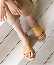 NOBLE 《WEB限定追加2》LE VERNIS/ルベルニ Toe ring sandals ノーブル シューズ・靴 サンダル ブラック ベージュ【送料無料】