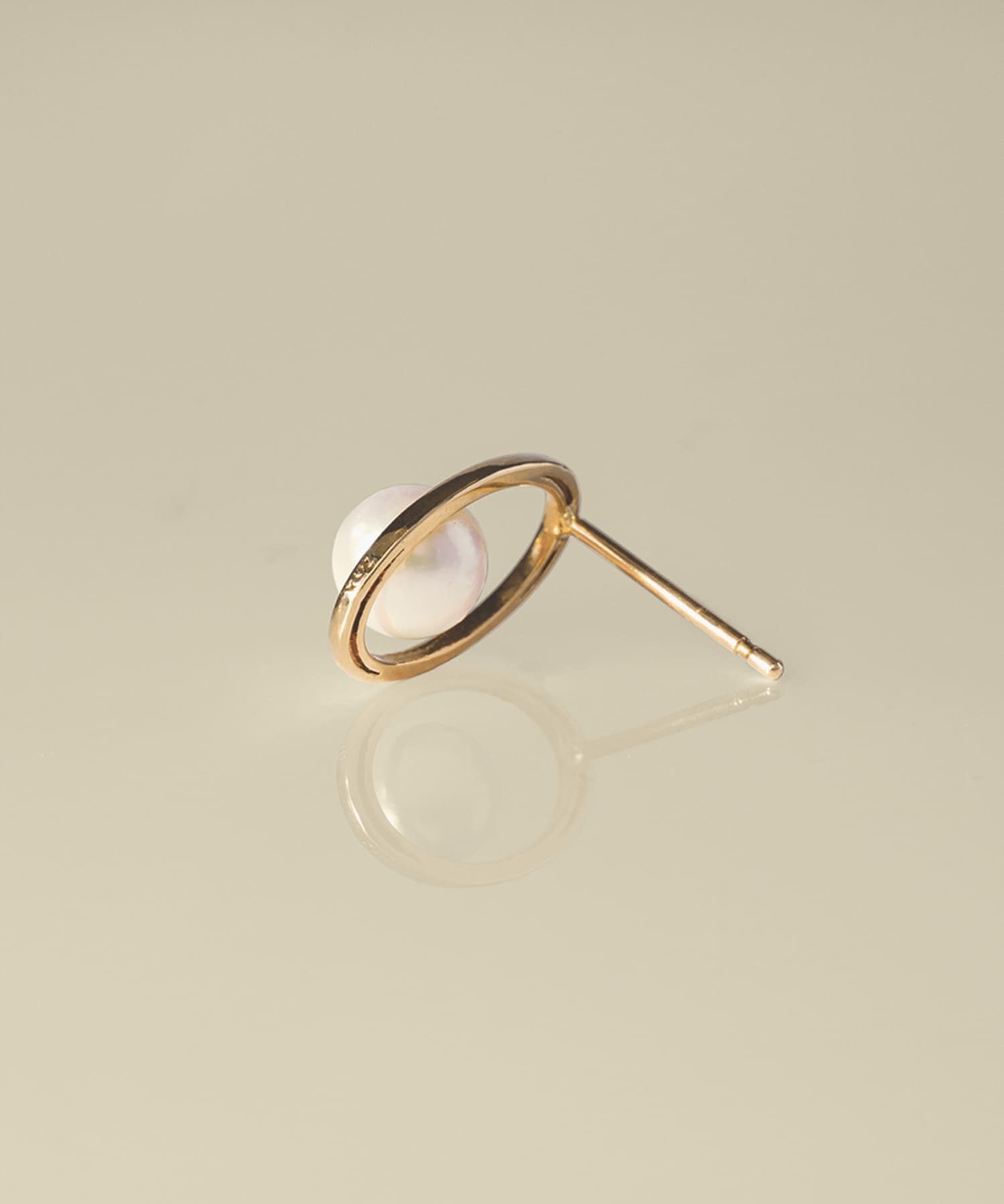XOZ K10 Eternal Oval Pearl Necklace エターナル オーバル パール ネックレス ク...