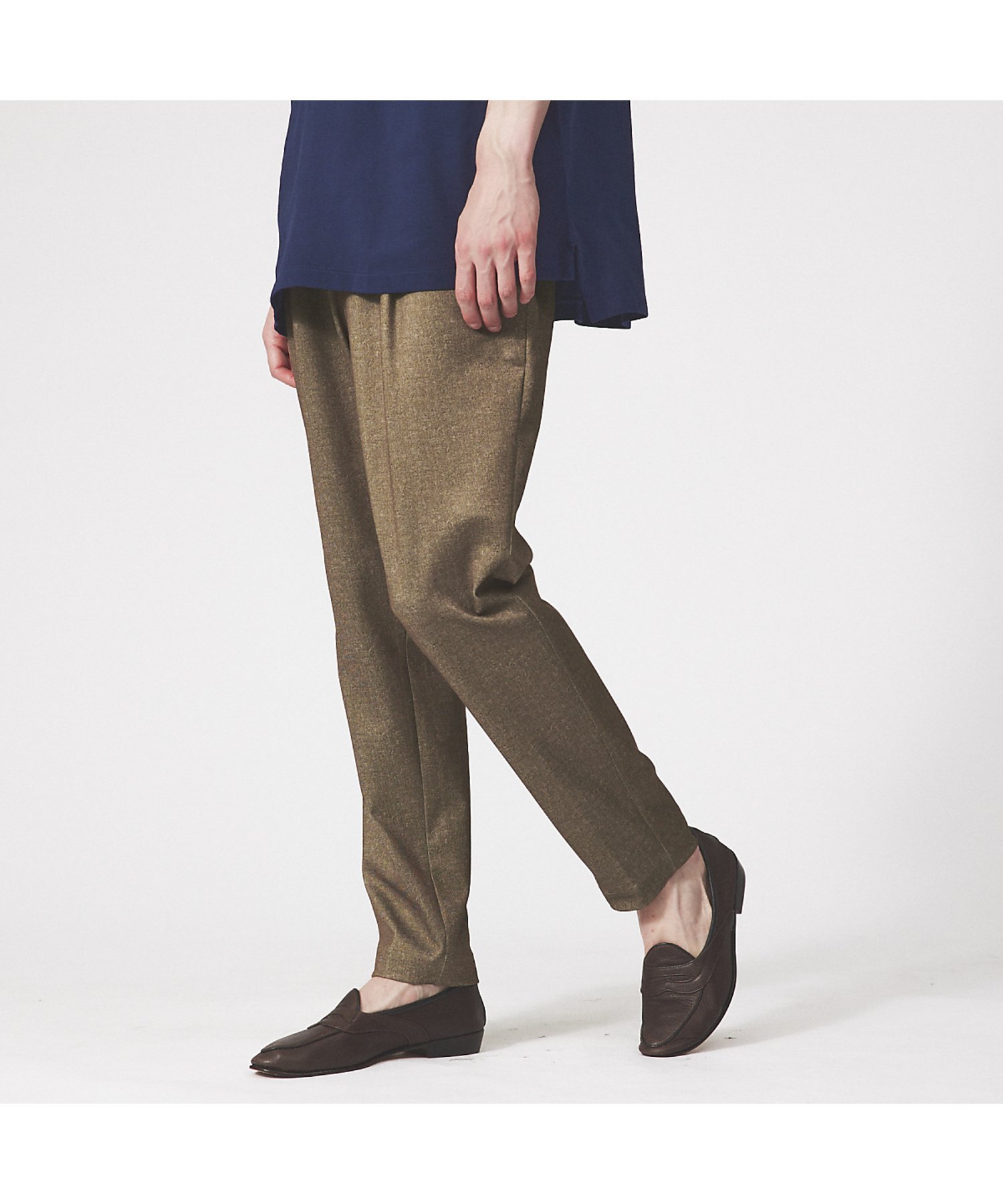 【SALE／30%OFF】ABAHOUSE LASTWORD 【360°ストレッチ】イージー テーパード スラックス アバハウス パンツ その他のパンツ ベージュ ネイビー ブラウン グレー【送料無料】