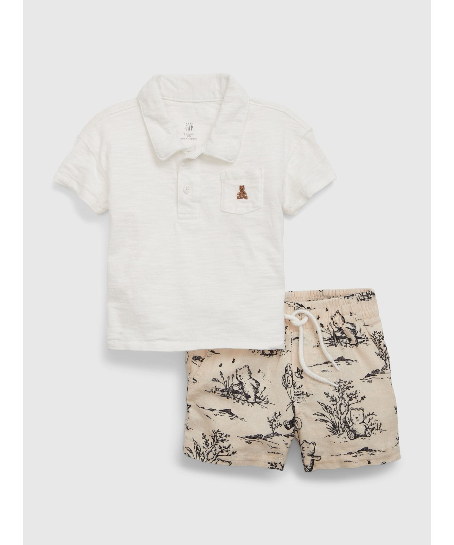 【SALE／30%OFF】GAP (K)ブラナンベアセットアップ (ベビー) ギャップ トップス その他のトップス ホワイト【送料無料】のサムネイル