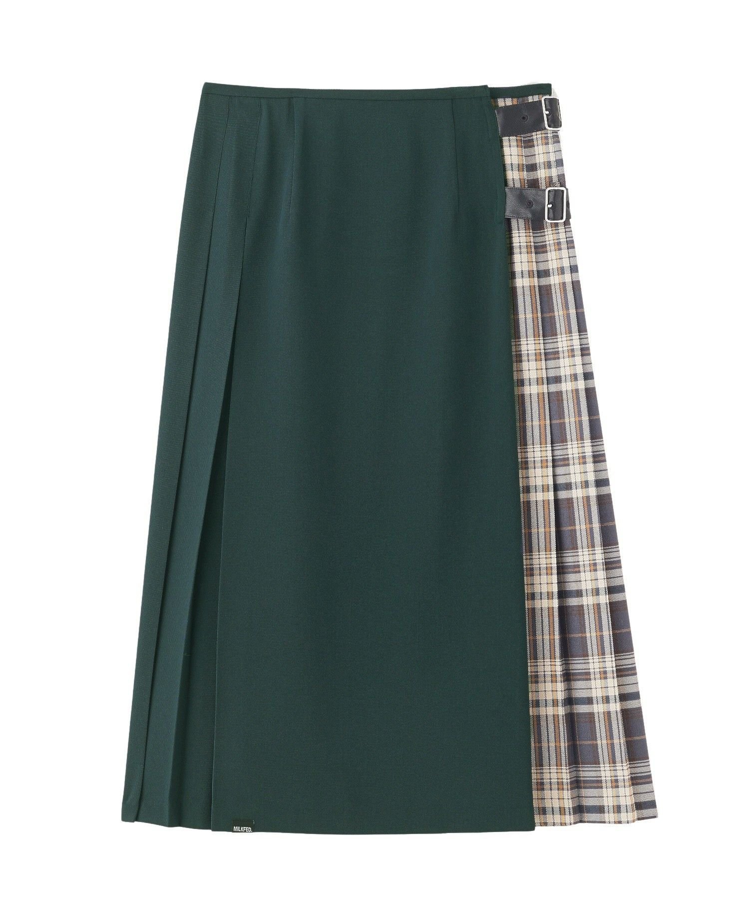 【SALE／50%OFF】MILKFED. PLAID PANEL SKIRT ミルクフェド スカート その他のスカート ネイビー ブルー【送料無料】