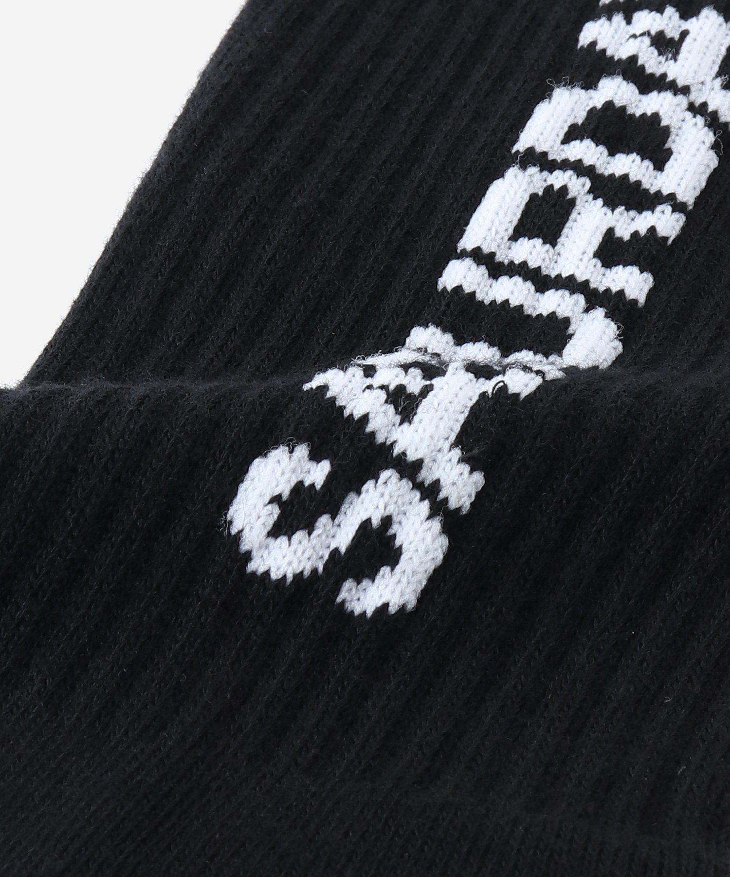 Saturdays NYC LOGO SOCK サタデーズ　ニューヨークシティ 靴下・レッグウェア 靴下 ブラック ホワイト