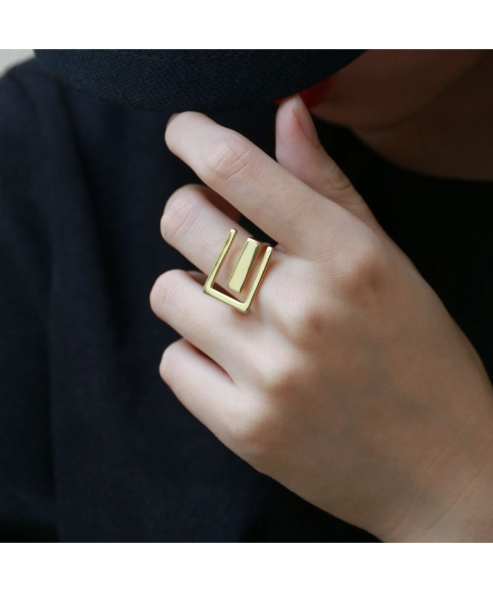 【SALE／20%OFF】Forcement 春 E型ワイドオープンリング メゾンドラティール アクセサリー・腕時計 リング・指輪 ゴールド シルバー