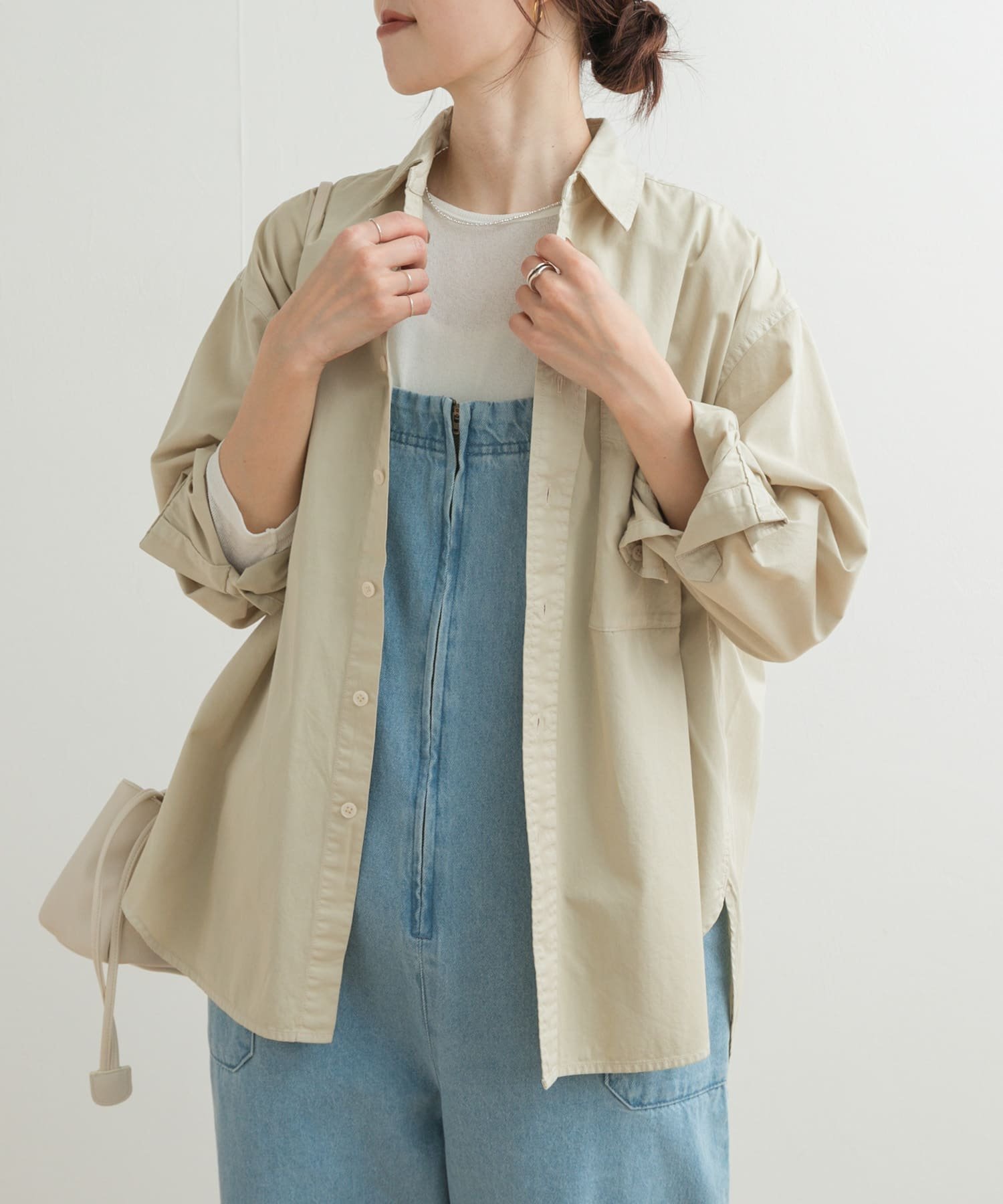 【SALE／70%OFF】URBAN RESEARCH DOORS 製品染めカラーシャツ アーバンリサーチドアーズ トップス シャツ・ブラウス イエロー ピンクのサムネイル