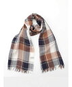 Aquascutum WOMEN クラブチェックストール アクアスキュータム ファッション雑貨 マフラー・ストール・ネックウォーマー ネイビー【送料無料】(4)
