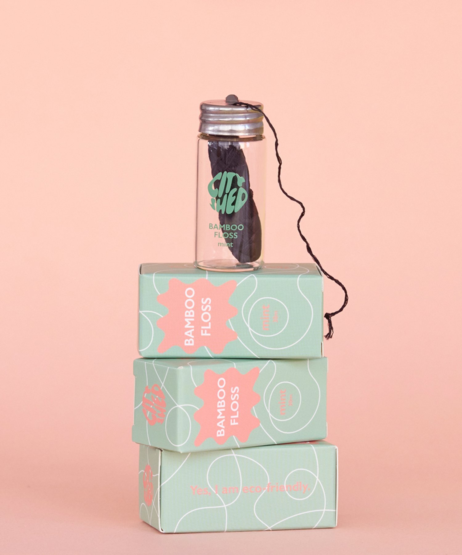 CITY SHED バンブーデンタルフロス ミント ジュエルアディクト ボディケア・オーラルケア その他のボディケア・オーラルケア グリーン