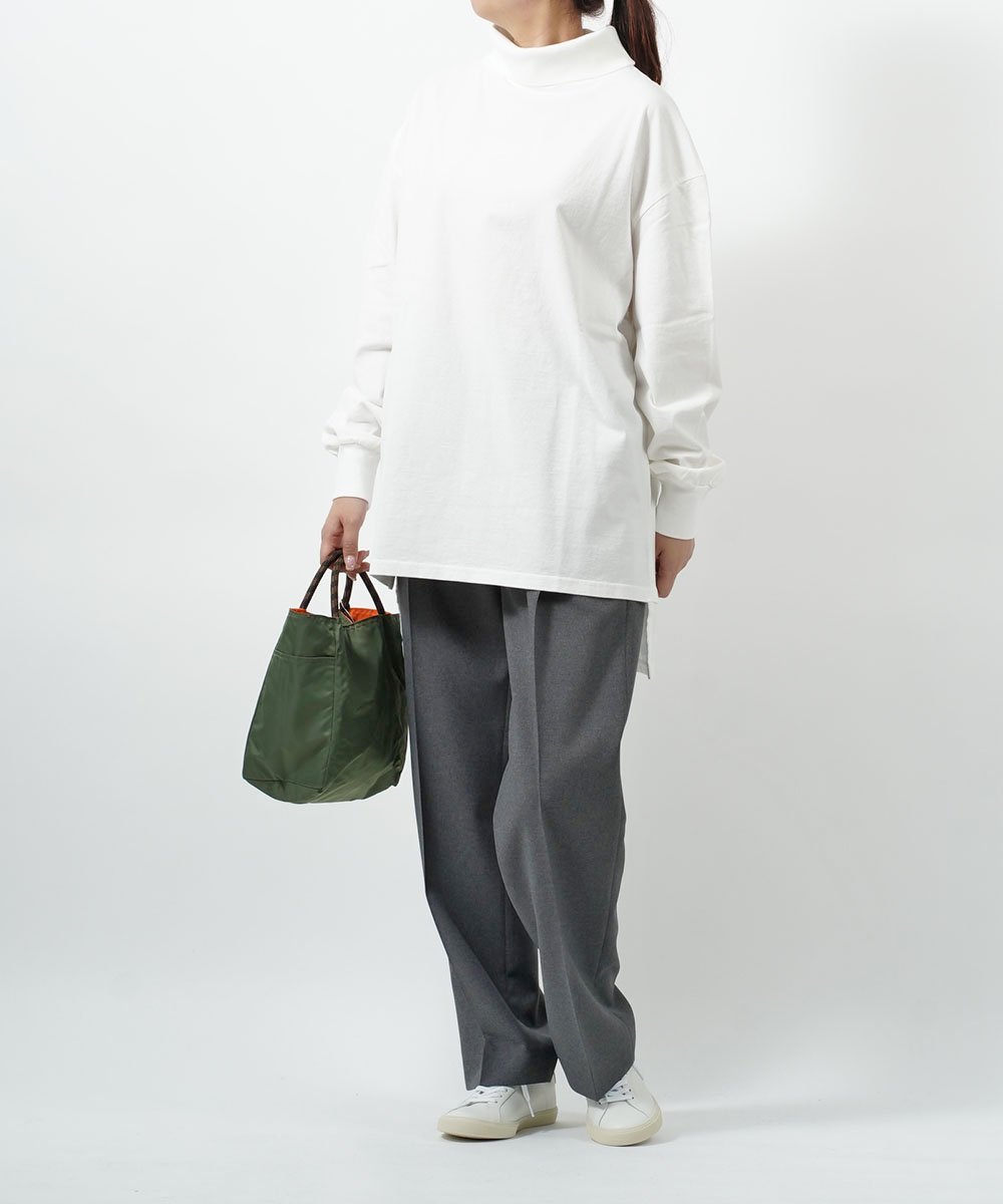 THE SHINZONE ザ シンゾーン ハイネックTシャツ HIGHNECK OVER TEE ブルーコムブルー トップス カットソー・Tシャツ