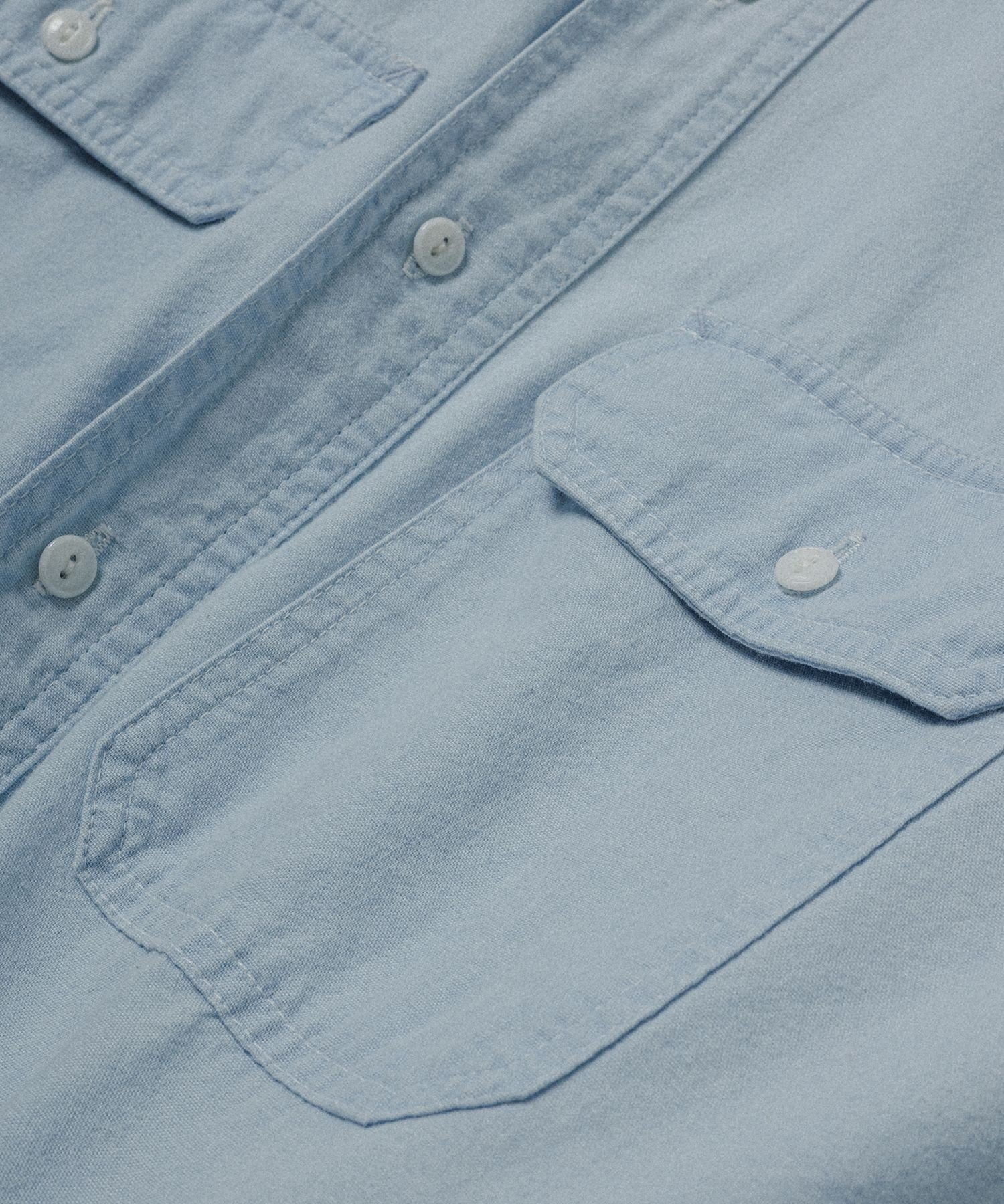 WILD LIFE TAILOR Adam et Rope' CAHMBRAY SHIRT アダムエロペ トップス シャツ・ブラウス ブルー【送料無料】
