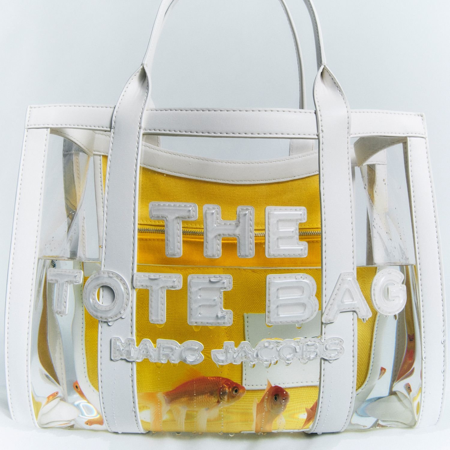 MARC JACOBS 【公式】CLEAR LARGE TOTE BAG/クリア ラージ トート バッグ マーク ジェイコブス バッグ トートバッグ ホワイト【送料無料】