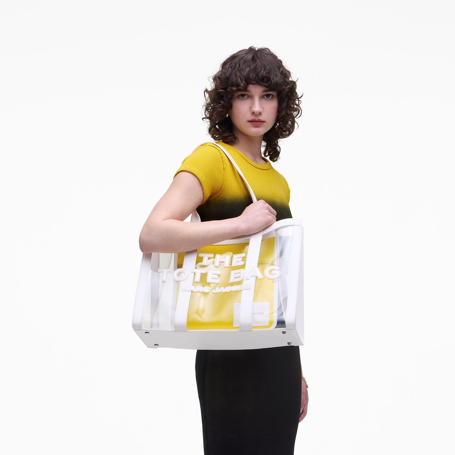 MARC JACOBS 【公式】CLEAR LARGE TOTE BAG/クリア ラージ トート バッグ マーク ジェイコブス バッグ トートバッグ ホワイト【送料無料】