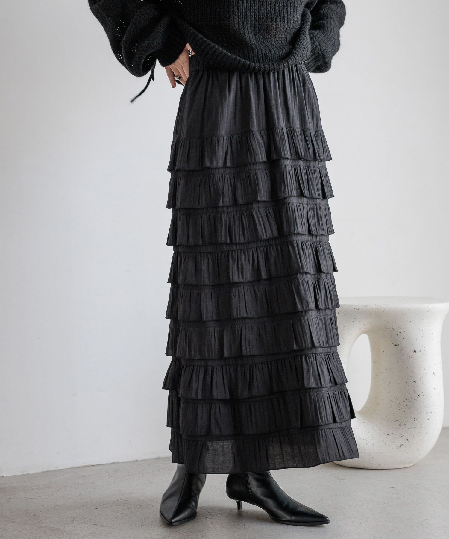 【SALE／10%OFF】LOWRYS FARM フリルスカート ローリーズファーム スカート ロング...
