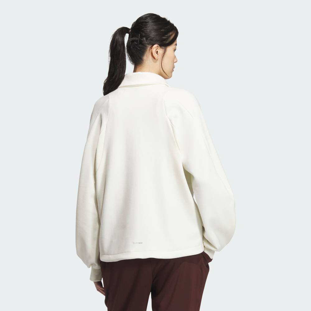 【SALE／20%OFF】adidas 【公式】アディダス adidas Luxflow アクティブ ルーズフィット スペーサー ハーフジップ プルオーバー アディダス トップス スウェット・トレーナー ホワイト【送料無料】