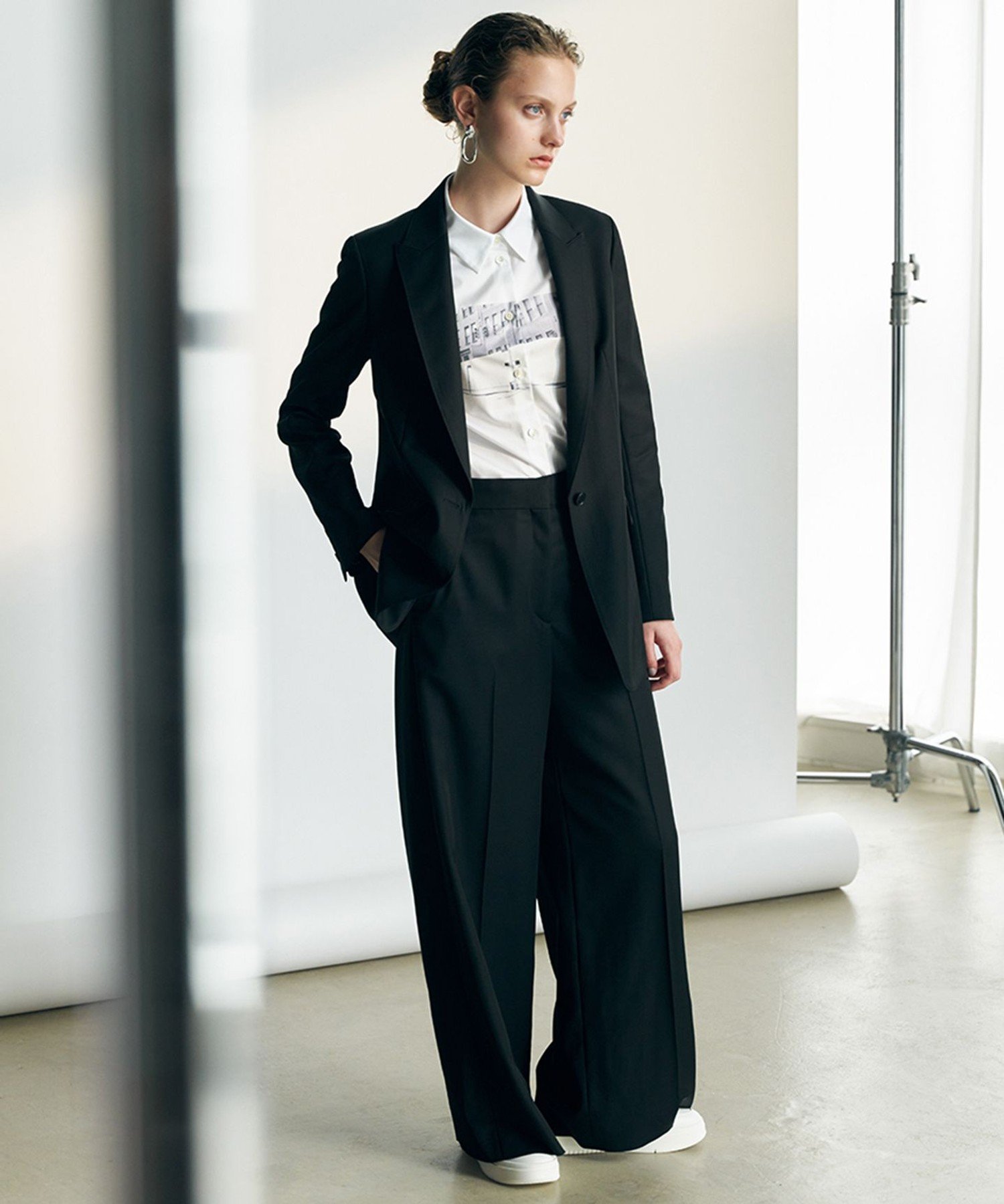ICB L 【30th ANNIVERSARY】New Yorkフォトプリント シャツ アイシービー トップス シャツ・ブラウス ホワイト