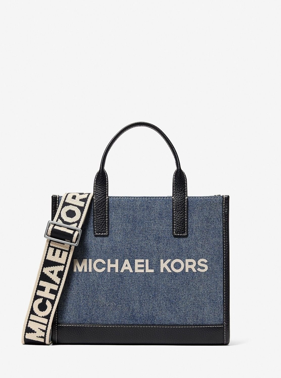 【SALE／75%OFF】MICHAEL KORS ストラクチャー クロスボディ トート ウィズ トップジップ マイケルコース マイケル・コース バッグ ショルダーバッグ ブルー【送料無料】