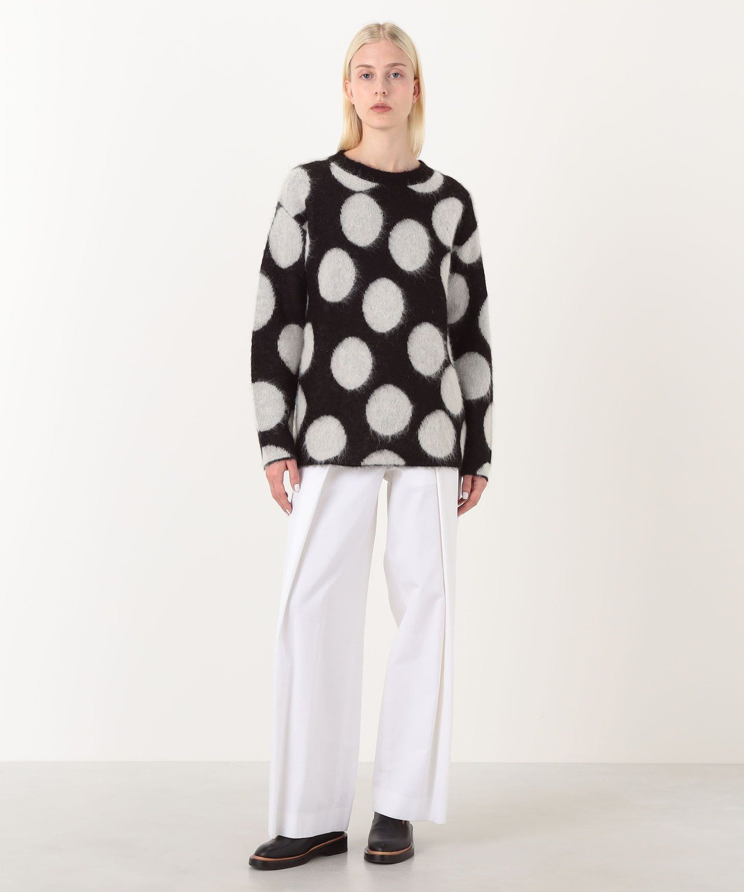BUYING WEAR ZANKOV LEWIS ドットパターンニット トゥモローランド トップス ニット ブラック