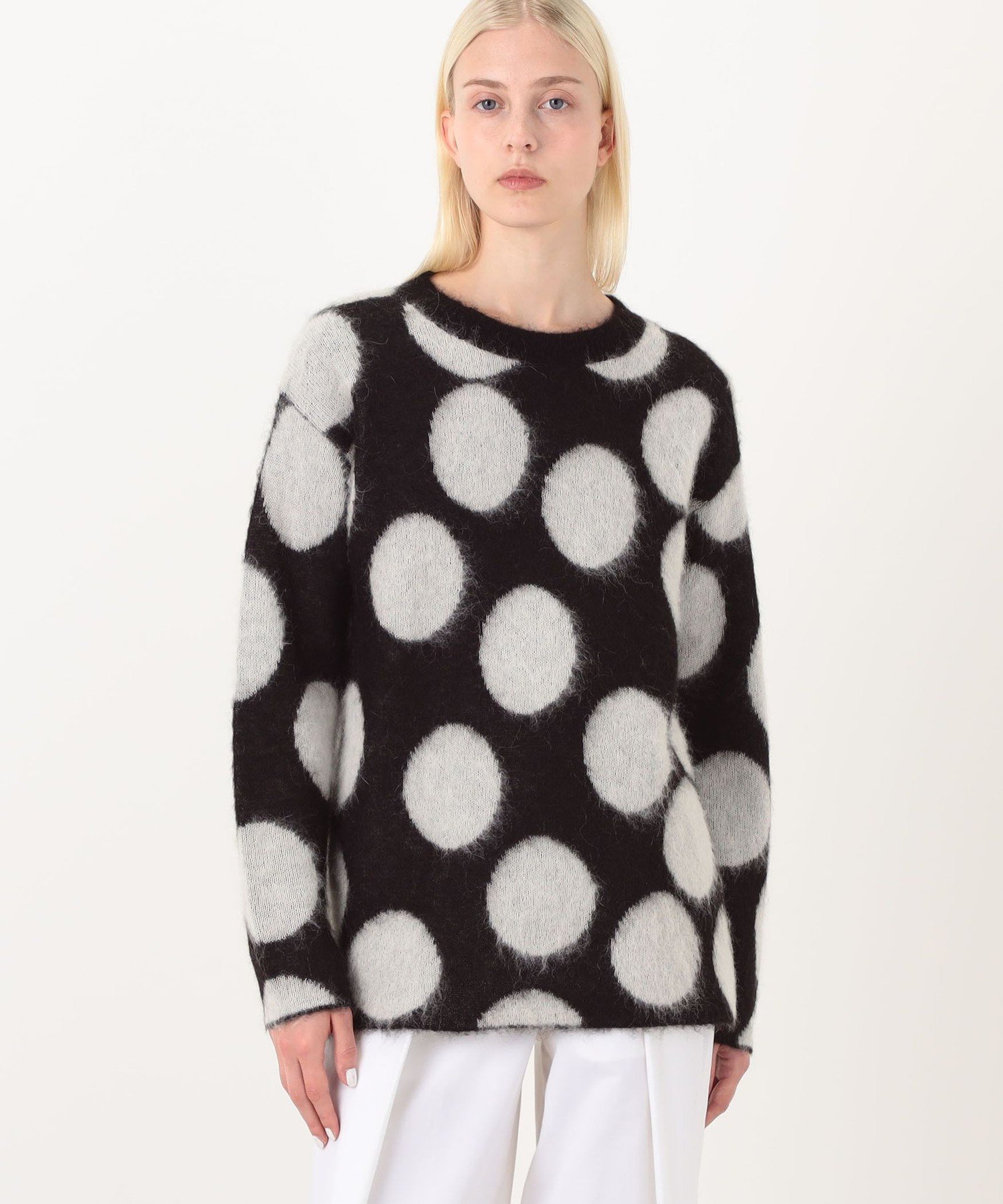 BUYING WEAR ZANKOV LEWIS ドットパターンニット トゥモローランド トップス ニット ブラック