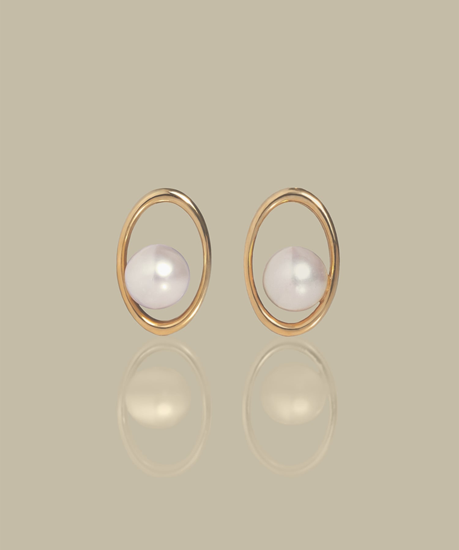 XOZ K10 Eternal Oval Pearl Pierced Earring エターナル オーバル パール ピアス クロスオズ アクセサリー・腕時計 ピアス ゴールド【送料無料】