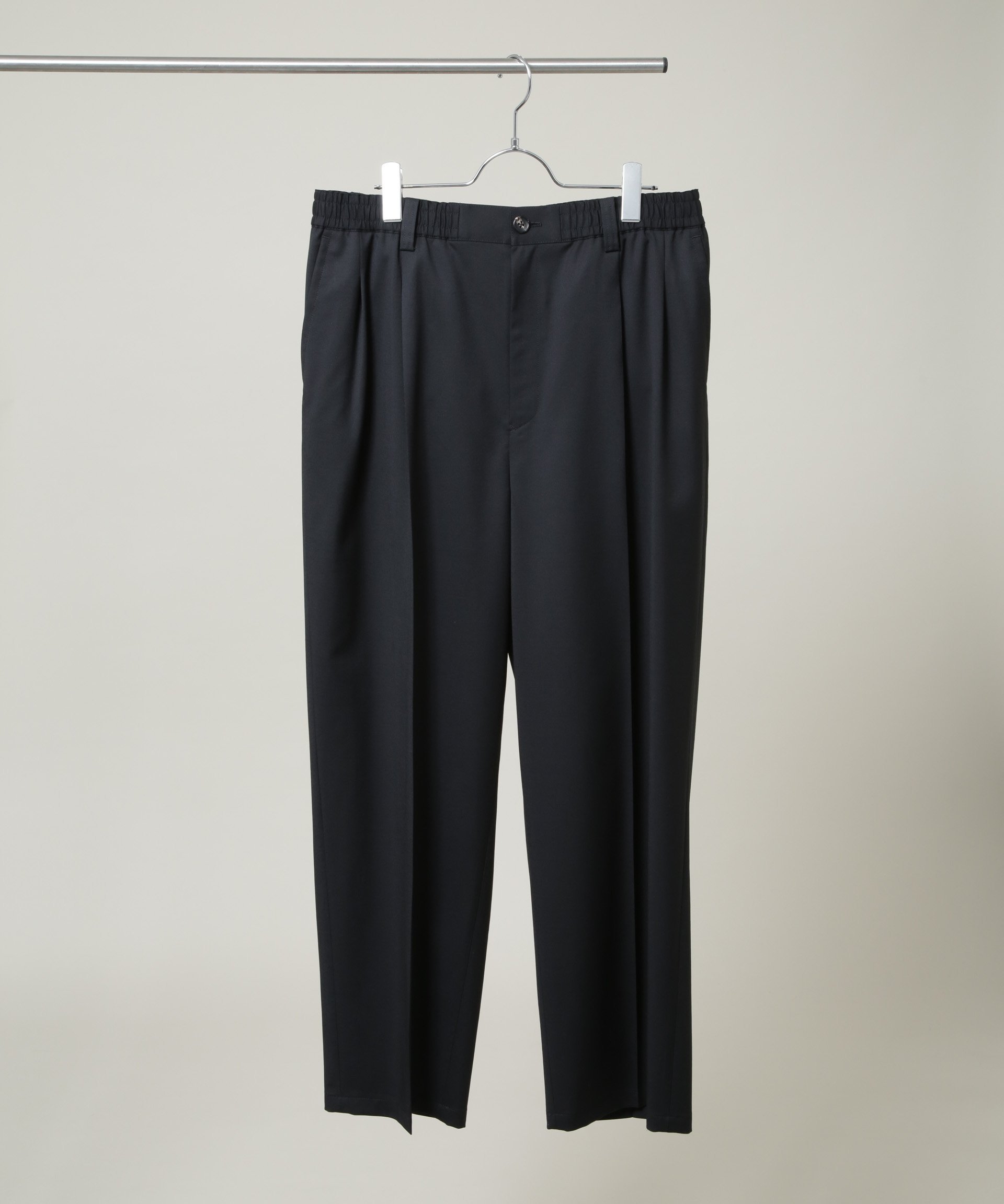 NANO universe FARAH/別注 CANONICO Twill Black Slacks(セットアップ可) ナノユニバース パンツ その他のパンツ ブラック