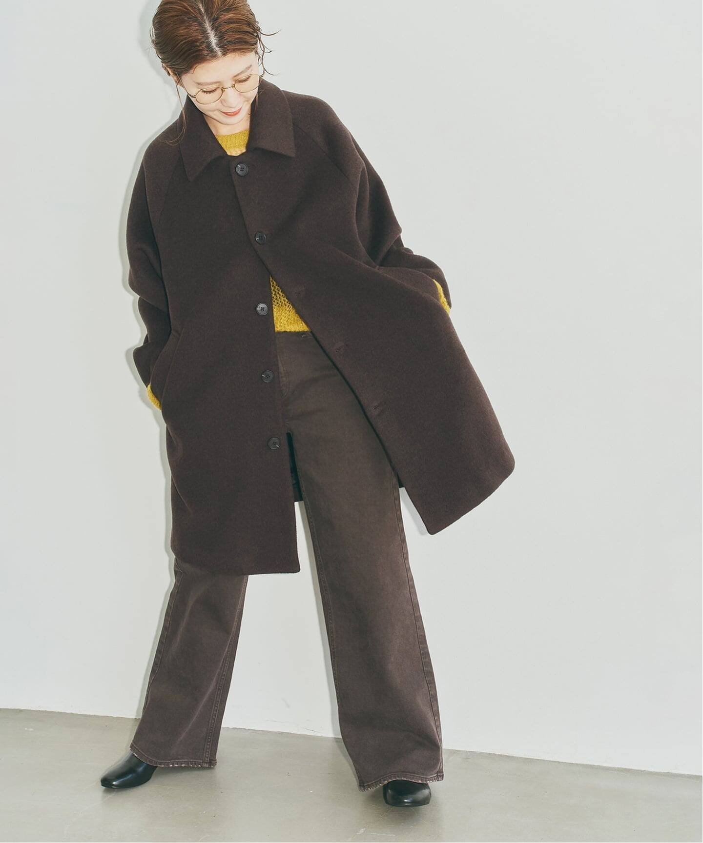 Spick & Span 《40周年 別注 / 予約》TICCA / ティッカ ステンカラーコート スピックアンドスパン ジャケット・アウター ステンカラーコート ネイビー ベージュ ブラウン