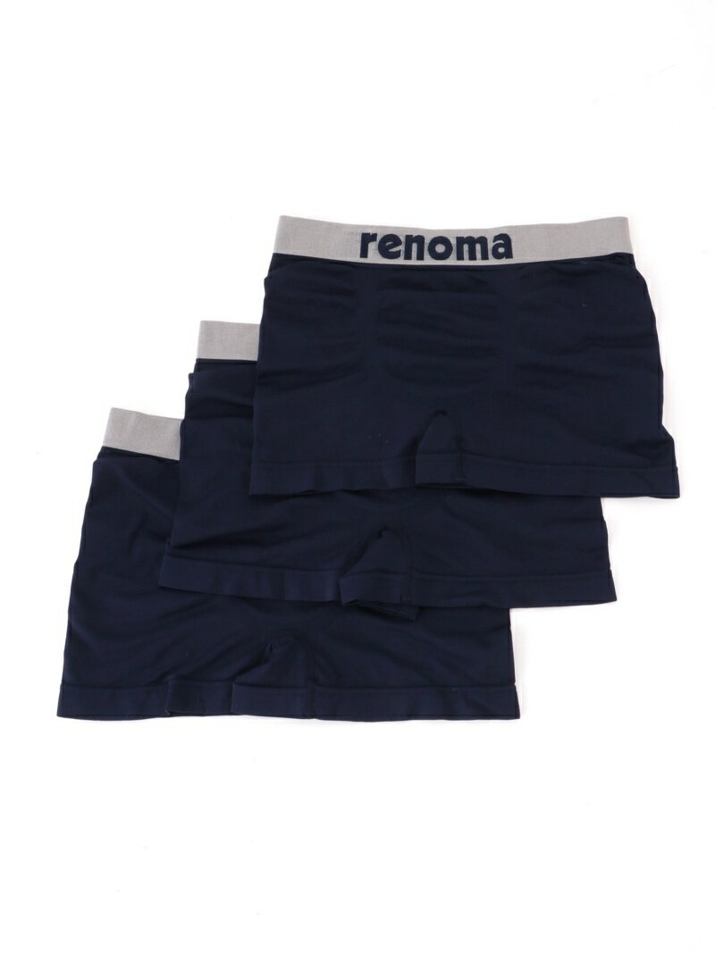 renoma PARIS renoma PARIS/レノマパリス ボクサーパンツ3Pセット 成型ボクサー ボディライフ インナー・ルームウェア ボクサーパンツ・トランクス ネイビー ブラック