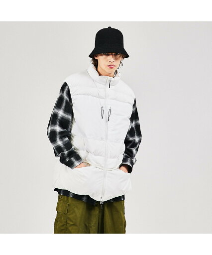 ABAHOUSE LASTWORD <NANGA * INFLUENCE> 別注 DOWN VEST / ダウンベ アバハウス ジャケット・アウター ダウンジャケット・ダウンベスト ブラック ホワイト【送料無料】 ABAHOUSE LASTWORD <NANGA * INFLUENCE> 別注 DOWN VEST / ダウンベ アバハウス ジャケット・アウター ダウンジャケット・ダウンベスト ブラック ホワイト【送料無料】