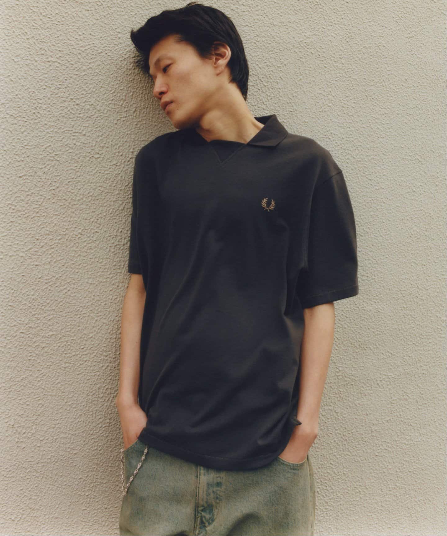 フレッドペリー JOURNAL STANDARD 《予約》FRED PERRY / フレッドペリー FOOT BALL COLLAR SHIRT ジャーナル スタンダード トップス ポロシャツ グレー ブラウン ネイビー【送料無料】