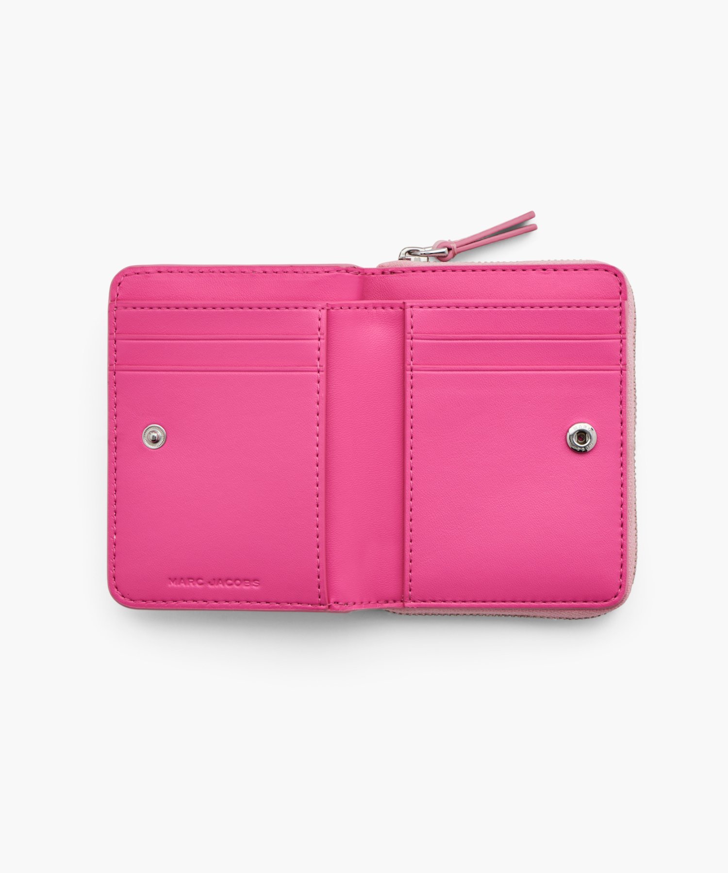 MARC JACOBS 【公式】THE LEATHER MINI COMPACT WALLET/ザ レザー ミニ コンパクト ウォレット 二つ折り財布 マーク ジェイコブス 財布・ポーチ・ケース 財布 ピンク【送料無料】