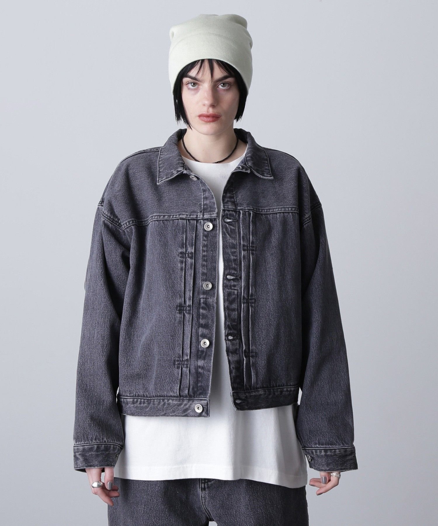 【SALE／37%OFF】ROSE BUD TUCK SLEEVE DENIM JACKET ローズバッド ジャケット・アウター その他のジャケット・アウター ブルー ブラック【送料無料】