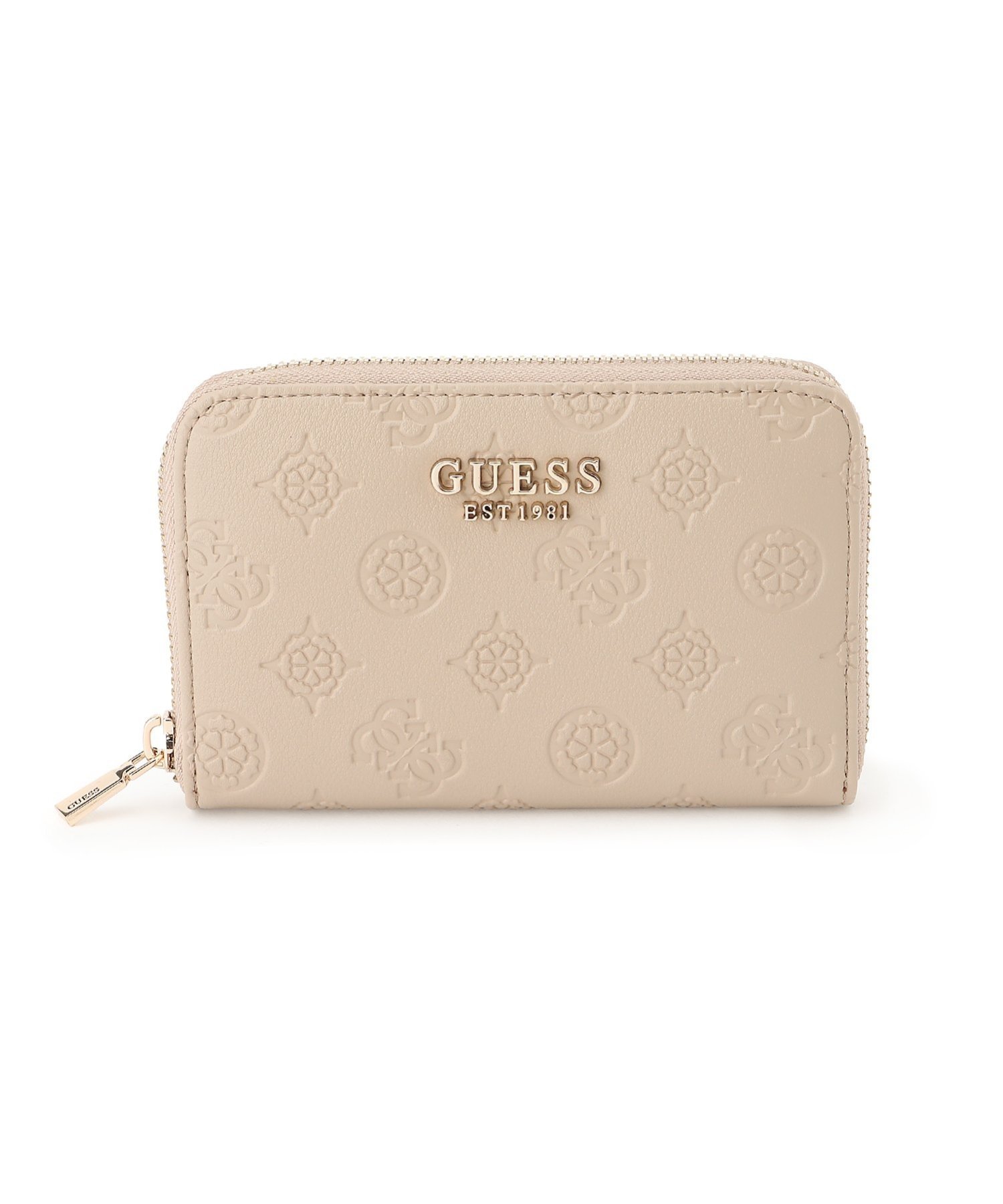 GUESS 財布 (W)PHOEBE Slg Medium Zip Around ゲス 財布・ポーチ・ケース 財布 ベージュ ブラック