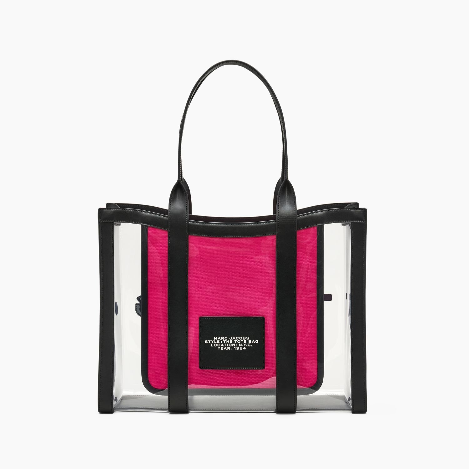 MARC JACOBS 【公式】CLEAR LARGE TOTE BAG/クリア ラージ トート バッグ マーク ジェイコブス バッグ トートバッグ ブラック【送料無料】