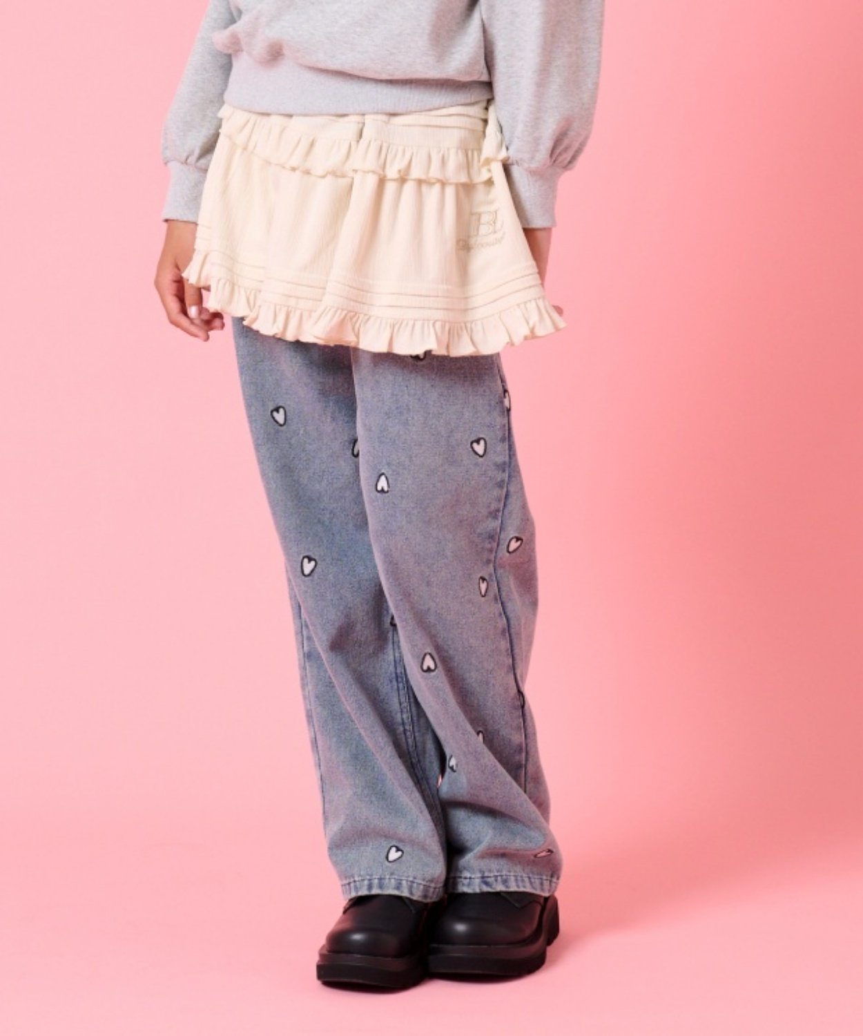 by LOVEiT コール楊柳ティアードスカート ナルミヤオンライン スカート その他のスカート ホワイト【送料無料】のサムネイル