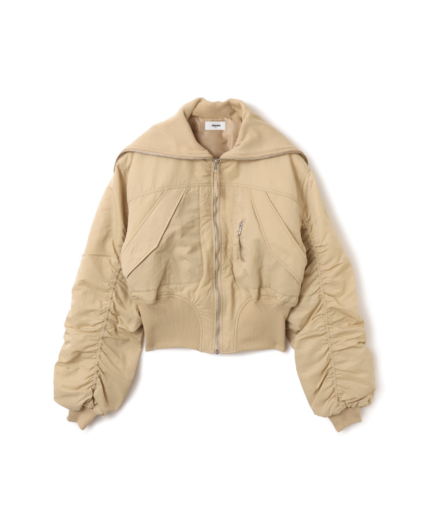 atmos pink atmos pink Big Collar Bomber Jacket BEIGE アトモス ジャケット・アウター その他のジャケット・アウター ベージュ