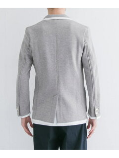 Piped Blazer C5J-14-UF04: Grey Piped Blazer C5J-14-UF04: Grey