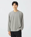 BEAMS HEART MEN モール ワッフル ロングスリーブ カットソー ビームス ハート トップス カットソー・Tシャツ ブラック グレー【送料無料】