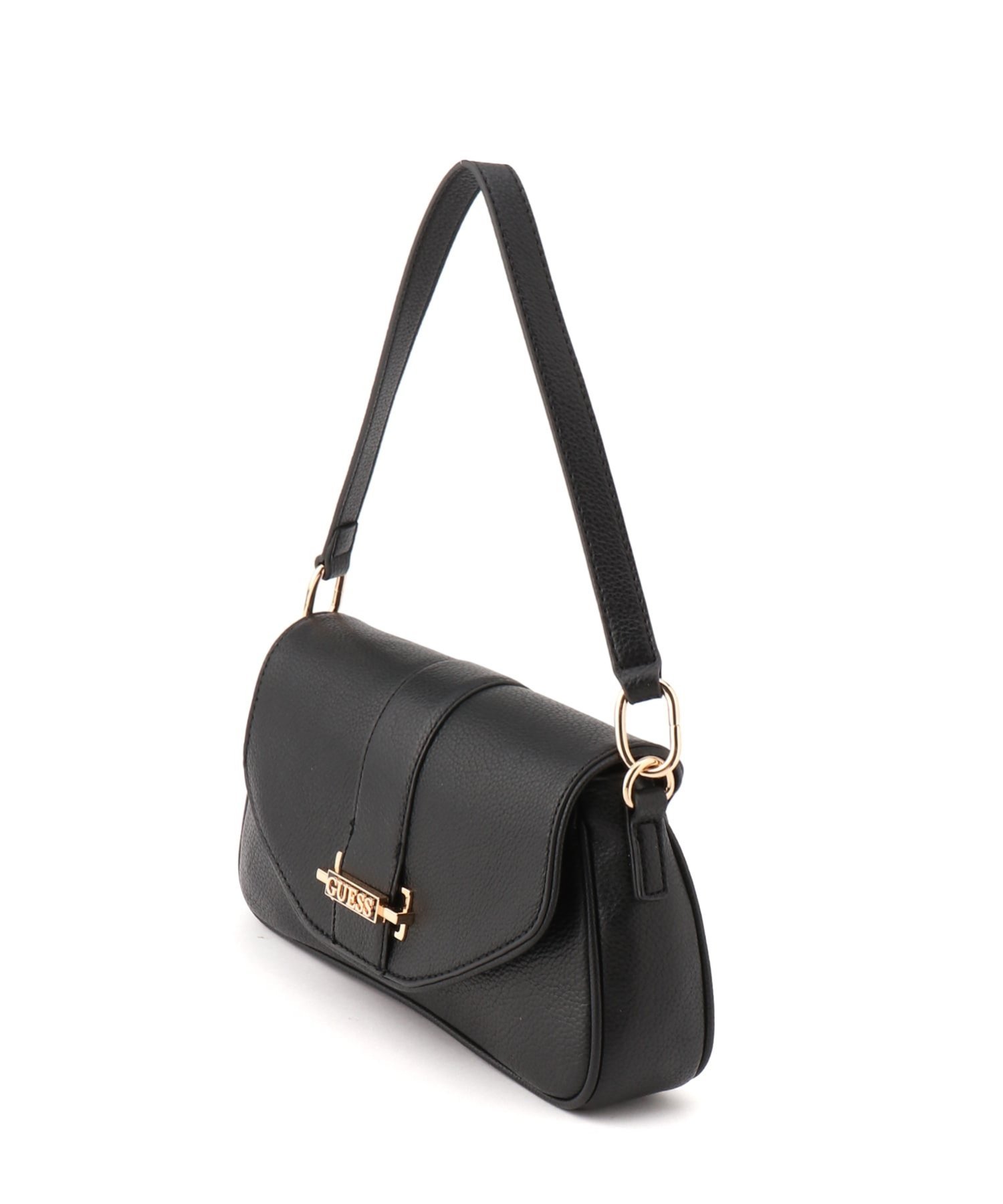 GUESS ショルダーバッグ(W)ERIKA Flap Crossbody ゲス バッグ ショルダーバッグ ブラック