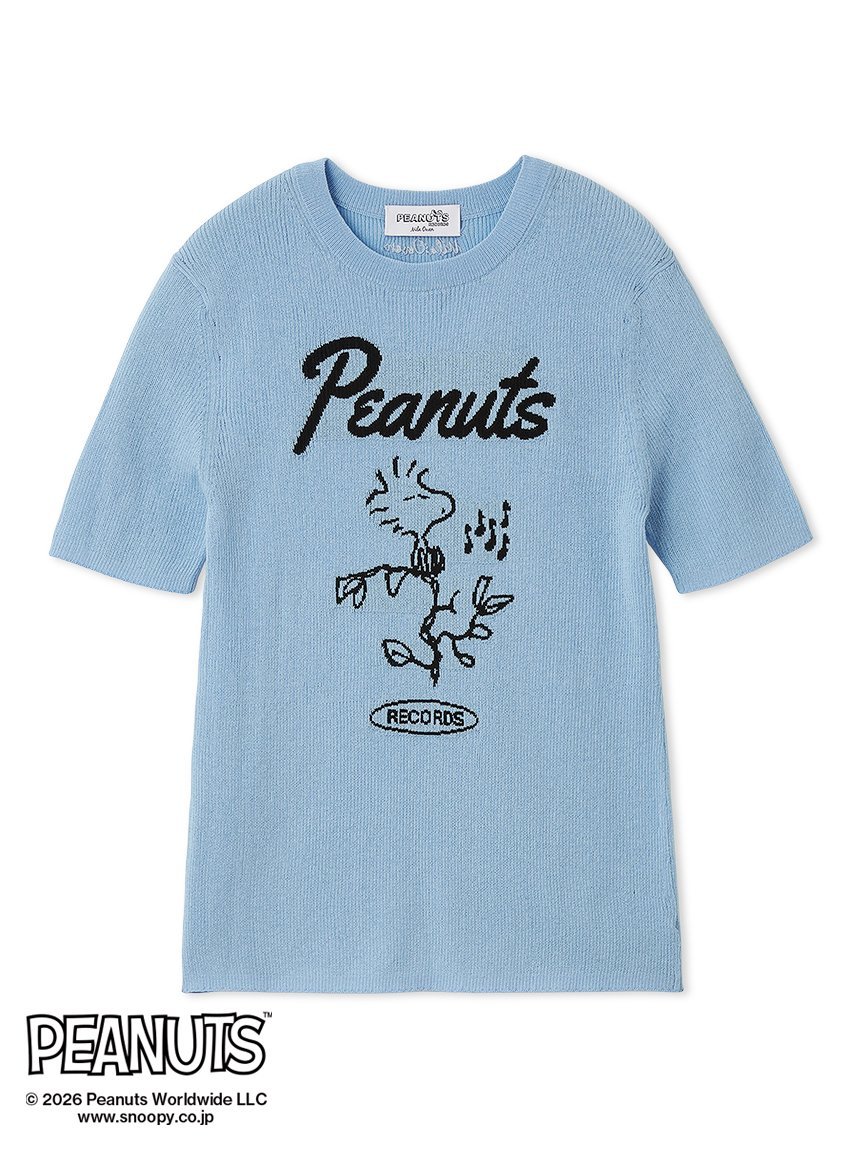 Mila Owen 【PEANUTS RECORDS】ウッドストックジャガードリブニット ミラオーウェン トップス ニット ベージュ グレー