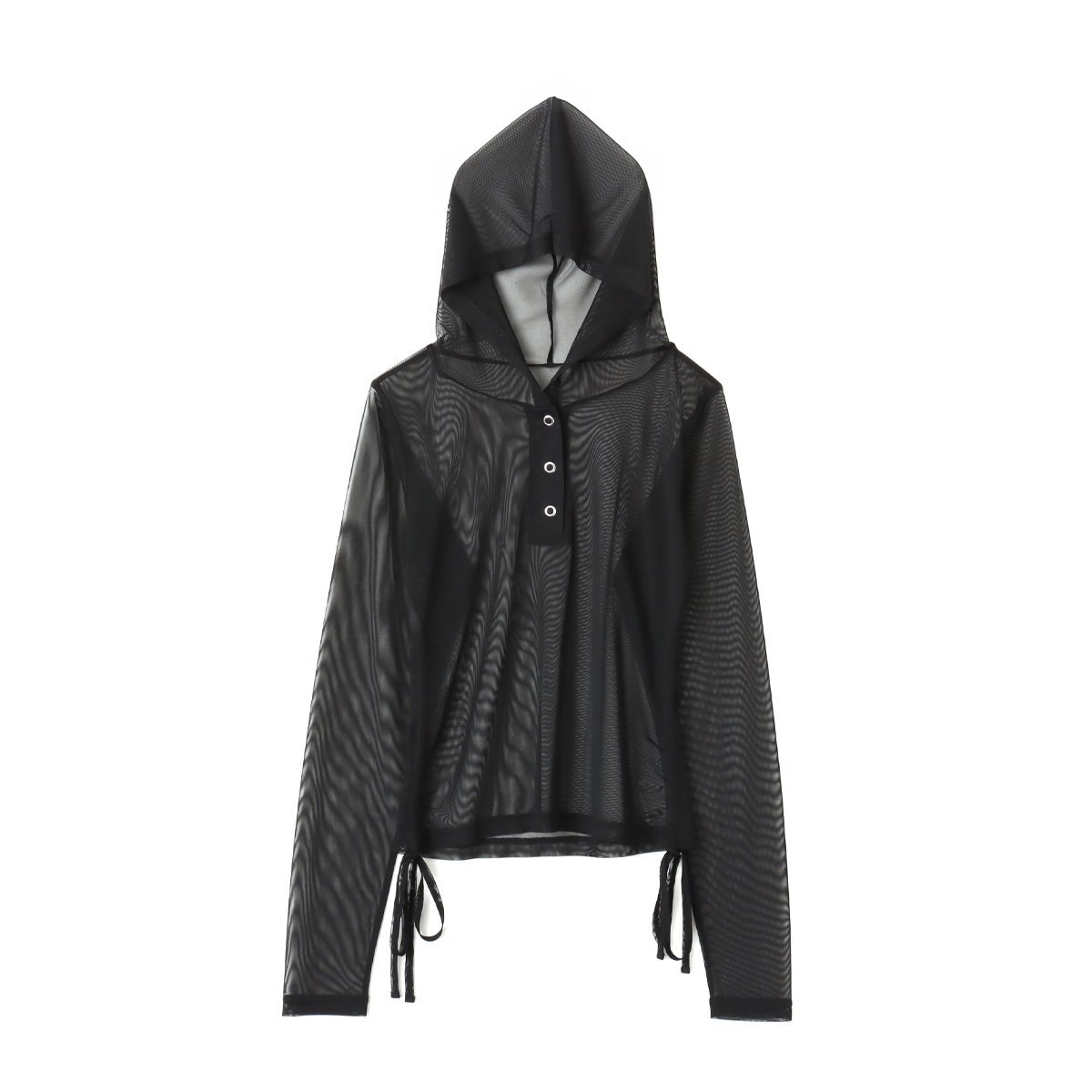 atmos pink atmos pink See-through Hoodie BLACK アトモス トップス カットソー・Tシャツ ブラック