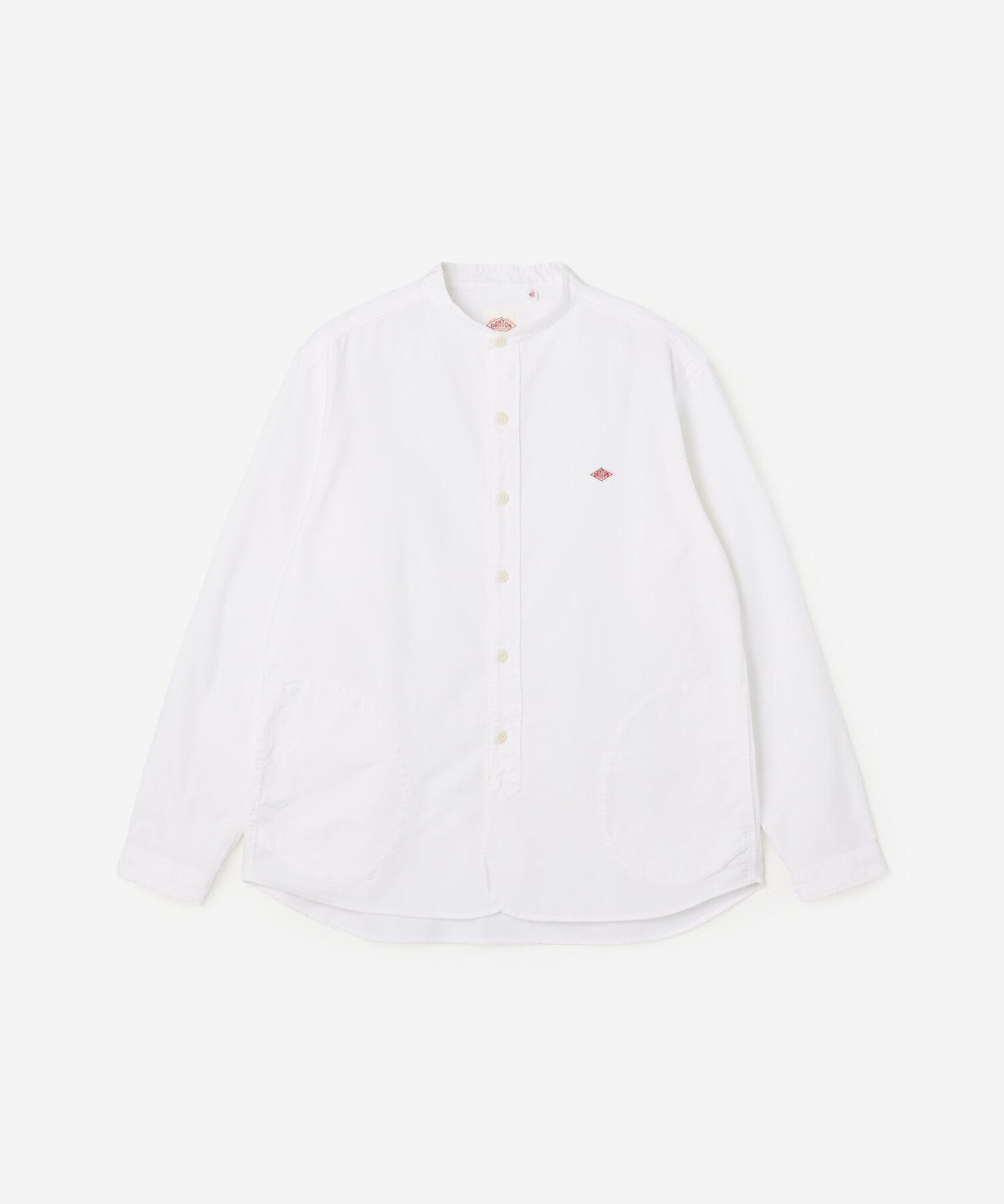 Bshop DANTON ｜ オックスフォード バンドカラーシャツ SOLID MEN ビショップ トップス シャツ・ブラウス ホワイト