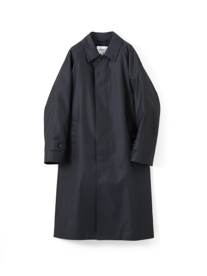Bal Collar Coat C5O-4-UF04: Navy
