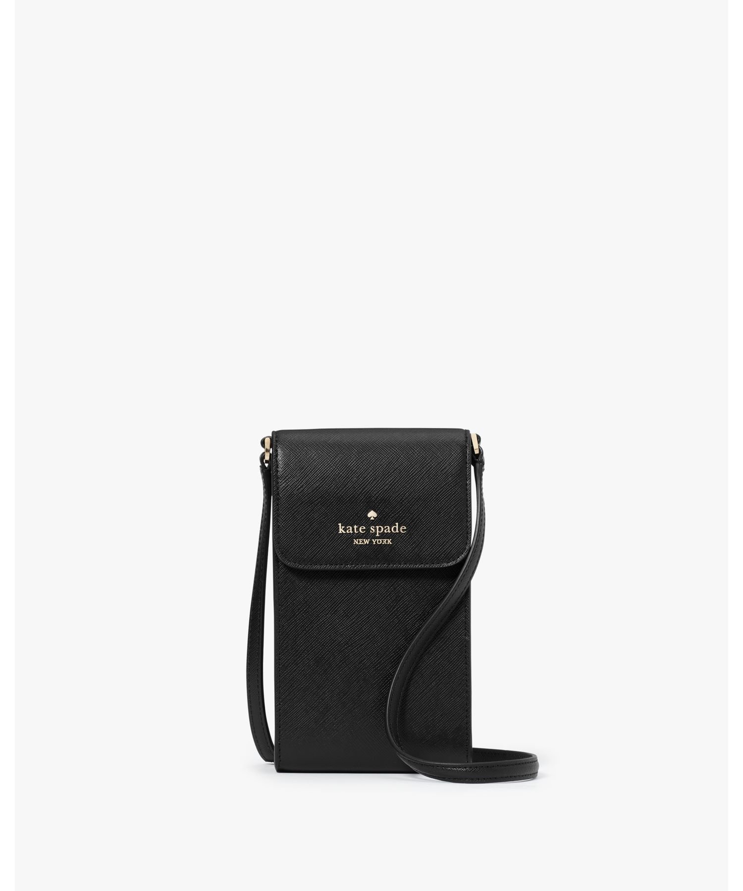 【SALE／60%OFF】kate spade new york マディソン ノース サウス フラップ フォン クロスボディ ケイトスペードニューヨーク スマホグッズ・オーディオ機器 スマホ・タブレット・PCケース/カバー ブラック【送料無料】