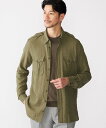 【SALE/60%OFF】SHIPS MEN 【SHIPS別注】GUY ROVER: リネン レーヨン サファリシャツ シップス トップス シャツ・ブラウス カーキグリーン グリーン ブラック【送料無料】