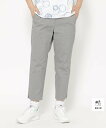 【SALE/50%OFF】adabat 接触冷感 クールタッチ千鳥クロップドパンツ アダバット パンツ その他のパンツ ホワイト【送料無料】