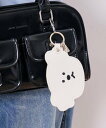 pom ponette junior ゆるい犬チャーム ナルミヤオンライン ファッション雑貨 その他のファッション雑貨 ホワイト