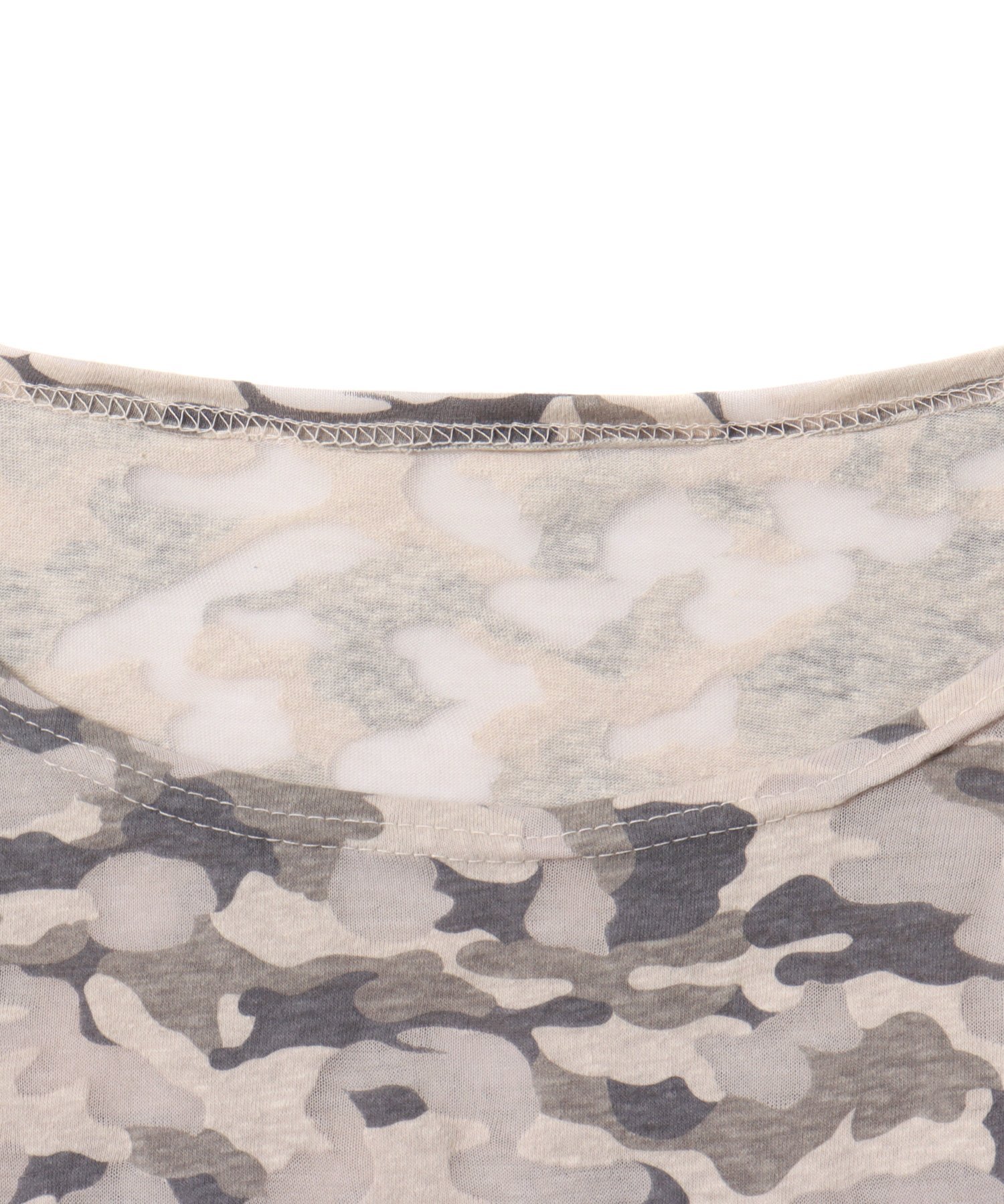 atmos pink atmos pink Cropped Camouflage Tops BEIGE アトモス トップス カットソー・Tシャツ ベージュ