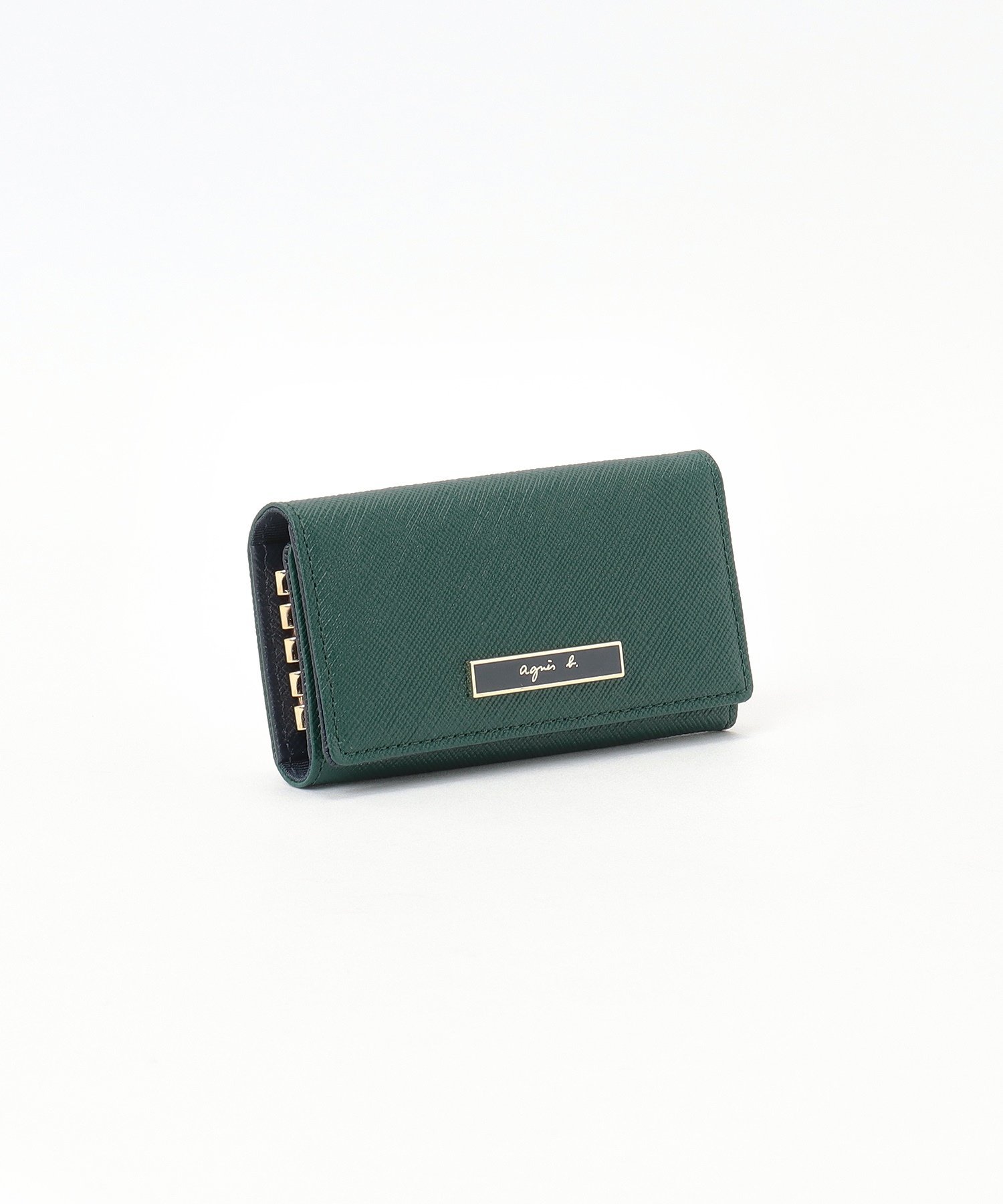 agnes b. VOYAGE レザー キーケース "Erika" QAW05-07 アニエスベー 財布・ポーチ・ケース その他の財布・ポーチ・ケース グリーン【送料無料】